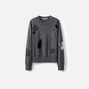 Broadcast Women's Round Neck Long Sleeve Knit Sweater