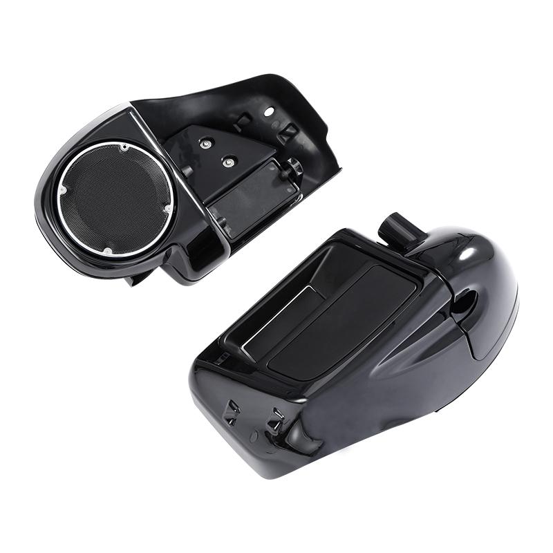 Motorcycle 6.5" Speaker Box Lower Vented Fairing Leg For Harley Touring Electra Glide Road King Street Glide 2014-2024