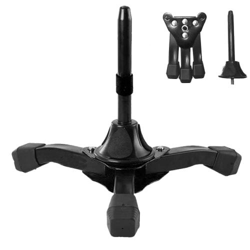 Optimister Clarinet Stand, Trombone Clarinet Stand, Flute Stand, Care Set, Foldable, Compact, Lightweight, Storage, 3 Pieces, Black