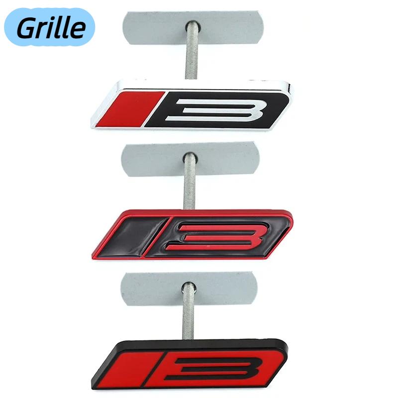 Metal Car Trunk Front Grille Emblem Sticker for M-ustang 3 F-iesta F-ocus M-ondeo K-uga R-anger Auto Decal Exterior Accessories