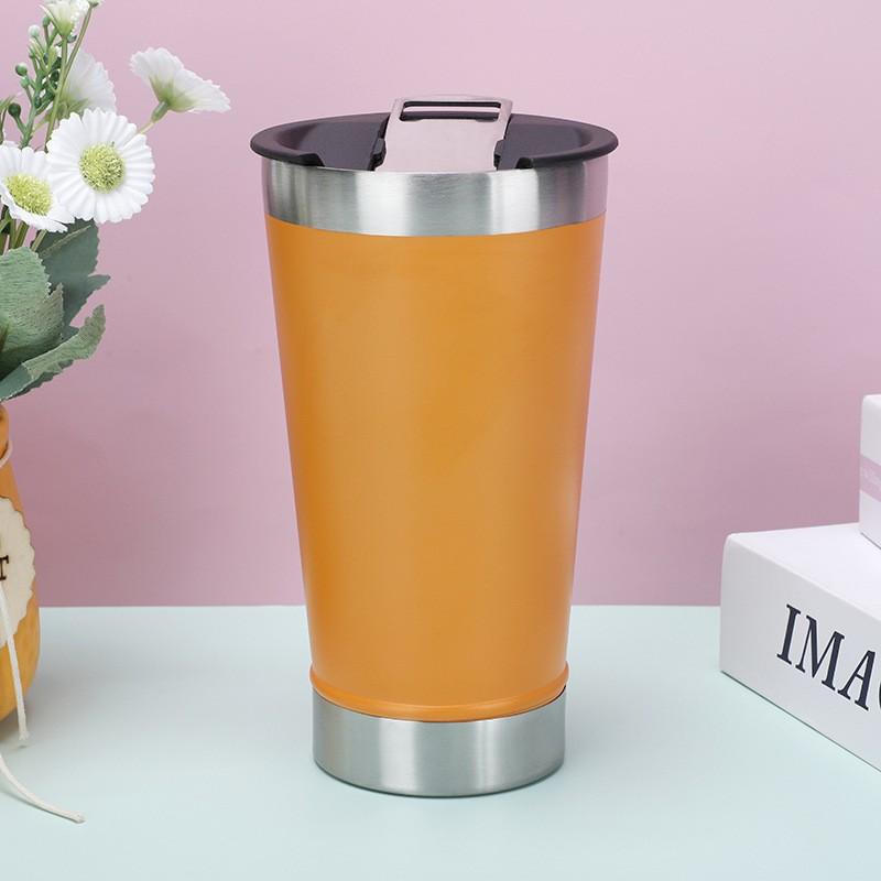 473ml Cold Beer Cups with Bottle Opener Lid Stainless Steel Thermos Water Coffee Mugs for Tea Thermal Tumblers Drinkware
