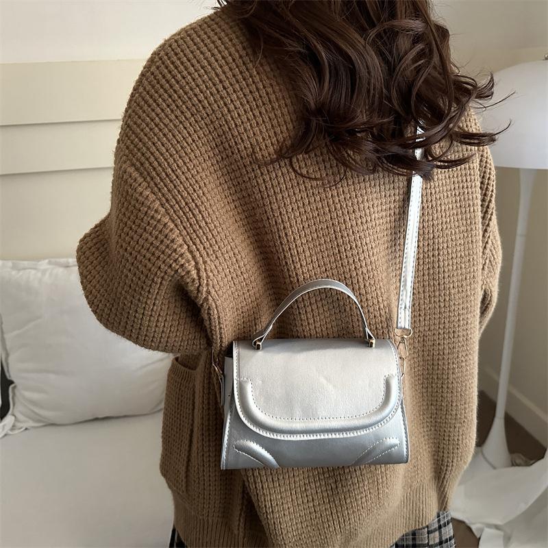 Yogodlns Crossbody Bag PU Leather Solid Color Shoulder Bag for Women Handbag Trendy Satchel Purse for Work Travel