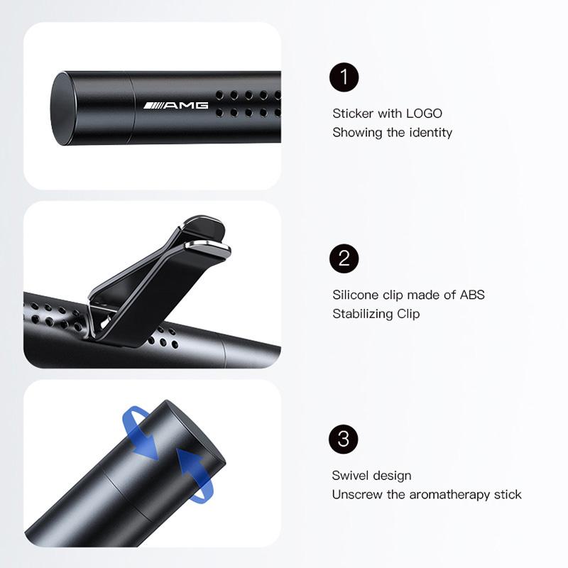 Car Aromatherapy Stick Solid Perfume Diffuser Fragrance Clip For Mercedes Benz AMG W223 W213 W206 W464 W247 W167 Tire Valve Cap BJ1