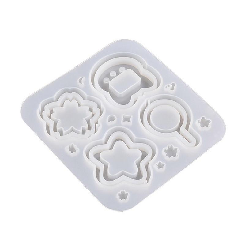 DIY Cat Claw Flower Ornament Quicksand Silicone Epoxy Mold DIY Keychain Pendant Crafting Mould for Valentine Gift