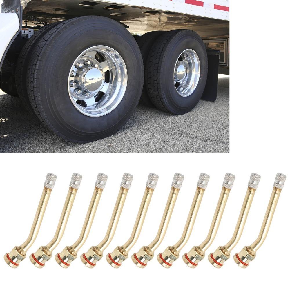 20PCS With Rubber Seal Tire Valve Stem Copper Air Tire Valve Valve Stem Tubeless Tire Repair V3-20-5