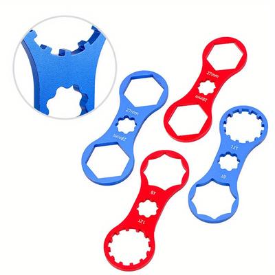 1pc MTB Bike Fork Shoulder Wrench Bicicleta Garfo Dianteiro Ferramentas de Reparo Para Suntour XCR XCT XCM RST 8/12T 27/28mm Ferramenta de Remoção do Garfo Dianteiro