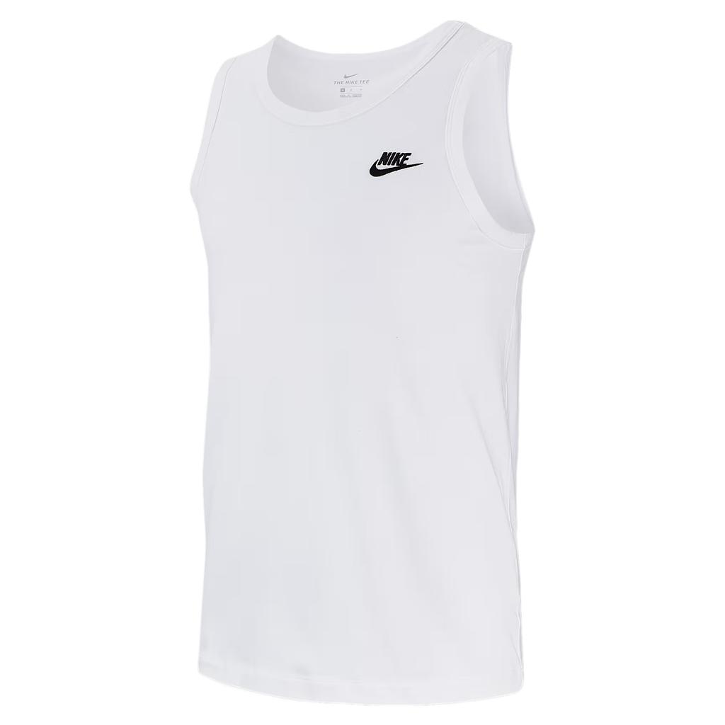Nike Sportswear Comfortable Fashion Trendy Simple Round Neck Vest Men Tops White BQ1261-100