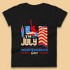 Statue Of Liberty 4th July USA Independence Day Celebration Fireworks Womens Tee T Shirt Mens Tops Unisex Top