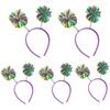 Cute Hairband with Colorful Pompoms Perfect for Parties Stage Performences Eye-catching Party Headband Birthday HeadWear