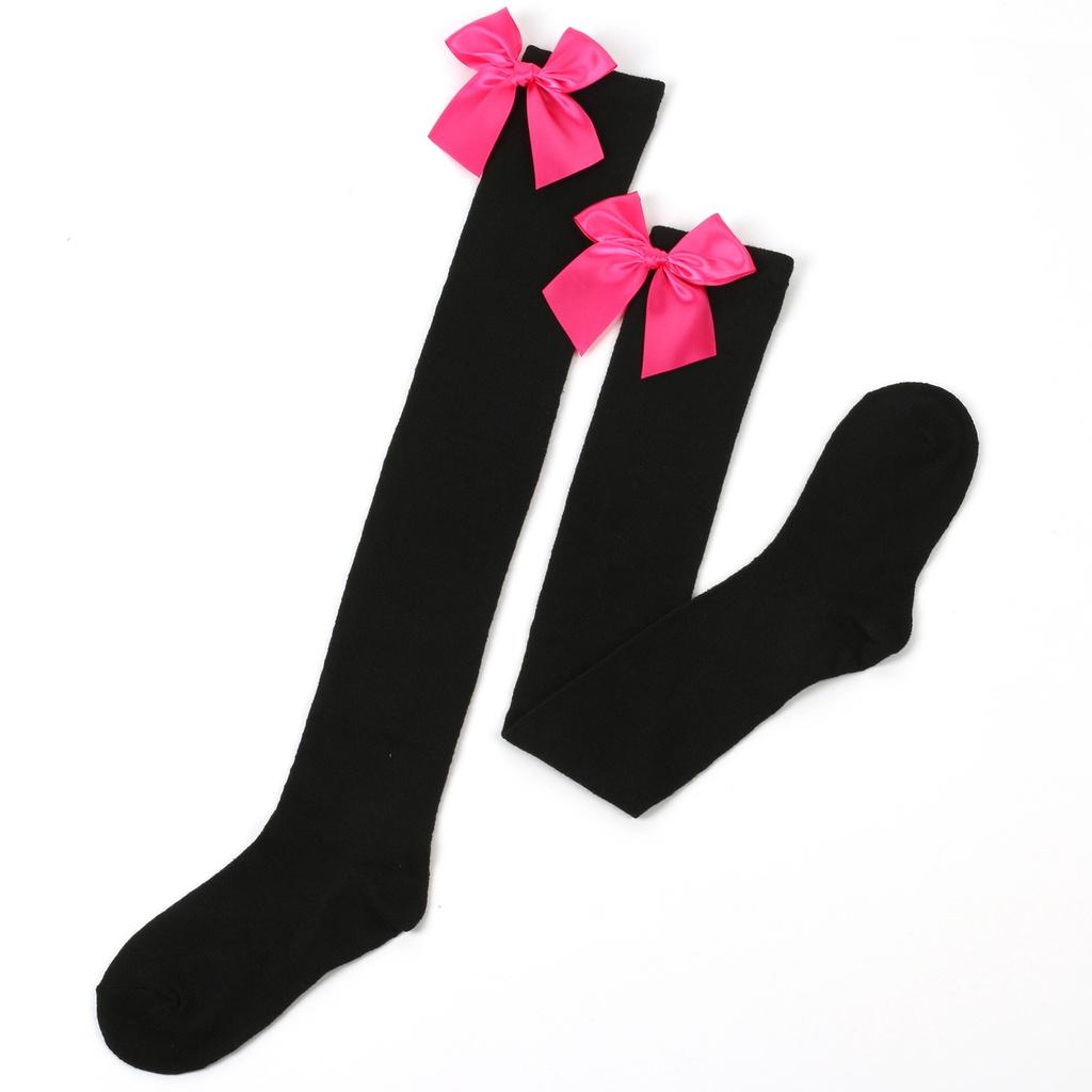 Japanese Style Over-the-knee Bow Socks Sexy High Tube Socks For College Fashion Friction-resistant Polyester Fiber