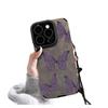 For Apple 17promax Phone Case 16 Purple Butterfly for IPhone 15pro Protective Case 14pm Personality 13