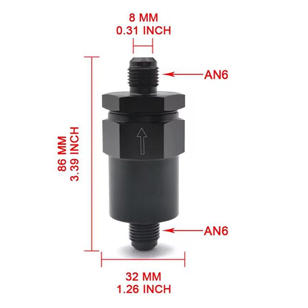 Oil Filters 30 Micron Aluminum Alloy Inline High Performance Oil Filter For Road Trip Auto Repair Automotive System Engine