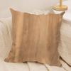 Classic Wood Grain Cushion Cover Soft Plush Fabric DoubleSided Printed Cushion Covers for All Seasons Home Decor