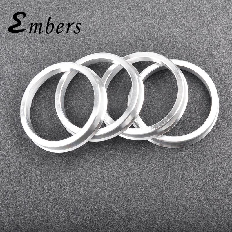 Aluminum Alloy 4PCS Wheel Hub Center Ring Car Wheel Bore 67.1-54.1,67.1-56.1,67.1-57.1,67.1-60.1,67.1-65.1,67.1-66.6
