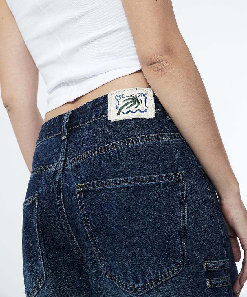 Sseleupe Daily Boy Wide Denim Pants Ocean Blue