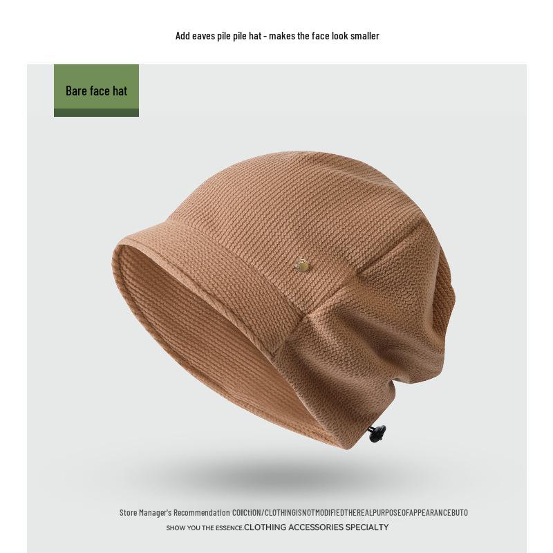 Korean Style Trendy Slouchy Beanie for Women and Men - Thin, Knitted, Youthful Fashion with Applique Design.