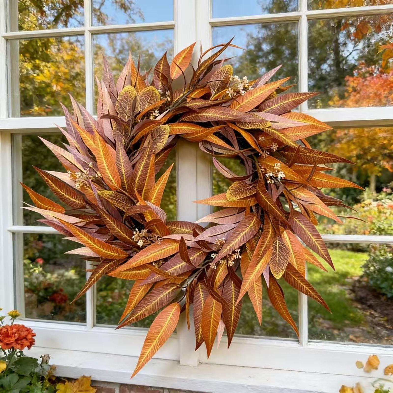 & Thanksgiving Pumpkin And  Leaf Garland One Size