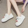 Leather Little White Shoes Women's Spring New Big Head Bread Shoes Versatile Thick Sole Height-increasing Sports and Leisure Board Shoes