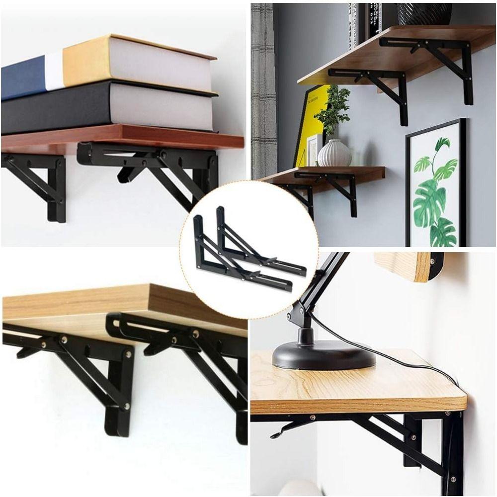 2 Peças Estrutura de Extensão em L Suporte Triangular de Serviço Pesado Haste de Suporte à Prova de Ferrugem Mesa