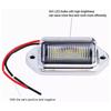 6 LED Car License Plate Light Bright Tag Lamp for Truck SUV RV Trailer Van 12V White Exterior License Plate Light Automotive Car