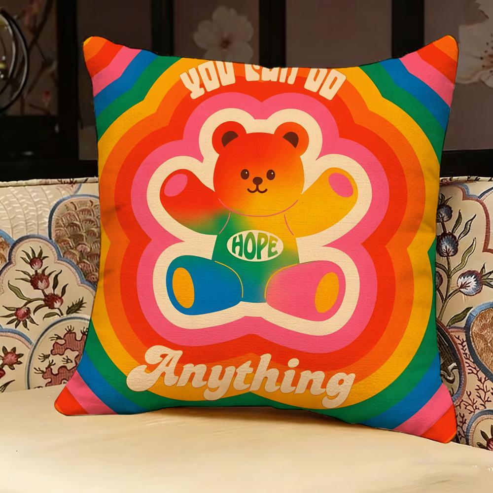 Wiggle W-Wiggle Cute Pillow Case Pillowcase, Double-sided Printed, Sofa Cushion, Bedroom Headboard Pillow