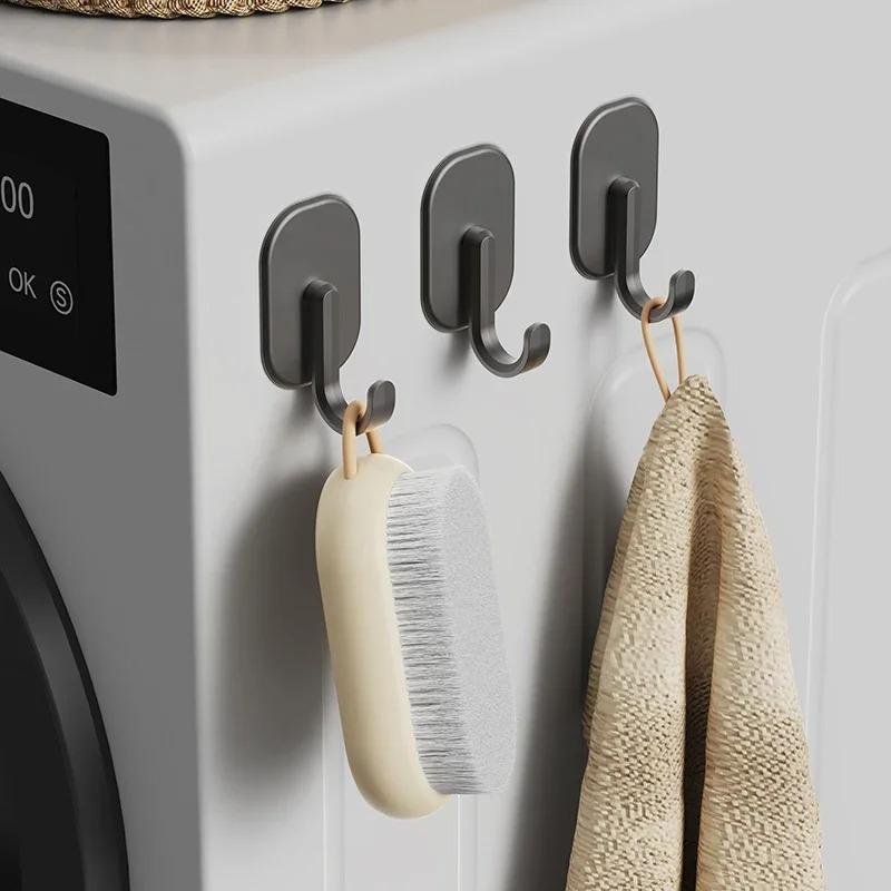 5 Stück Nicht Perforierter Kühlschrank Magnethaken Haushaltstür Rückhaken Multifunktional Verdickt Starke Saugkraft Wiederverwendbare Saugkraft