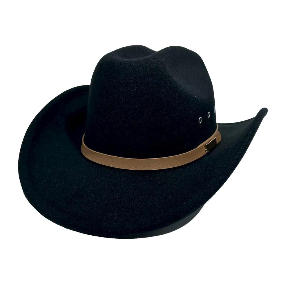 Amerikanischer Western-Cowboyhut Filz-Zylinderhut Herren- und Damen-Reithut Neuer Jazzhut Zylinderhut