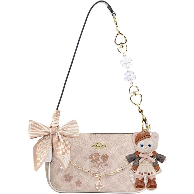 

COACH shoulder bag [Customized bag] Nolita 19 Princess style literary classic fashion versatile Fantasy Galaxy basic package (bag + dust bag) коричневий