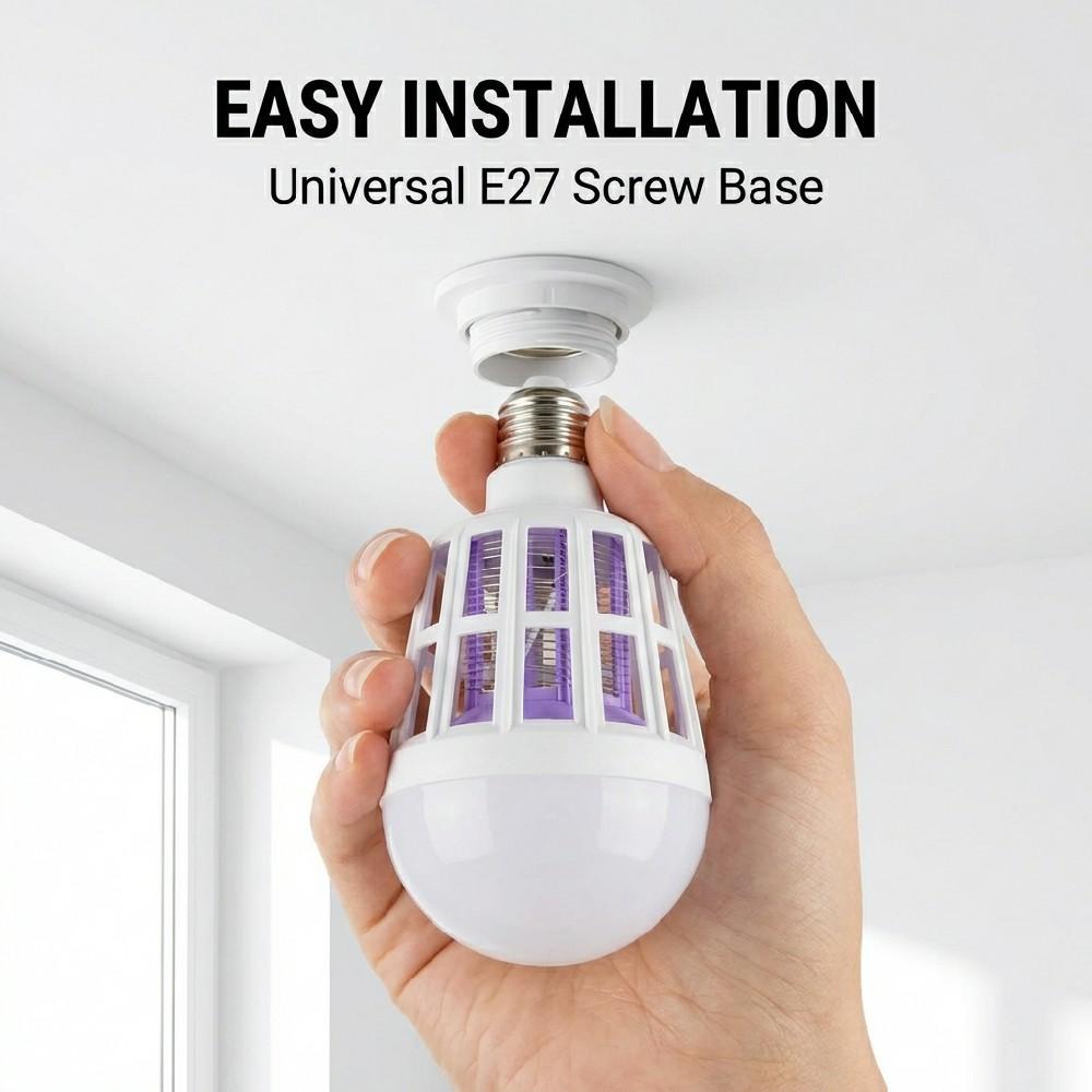 5/3/1PCS Electric Mosquito Lamp Mosquito Lure Lighting Indoor and Outdoor Universal E27 Screw Multi Functional Light Bulb