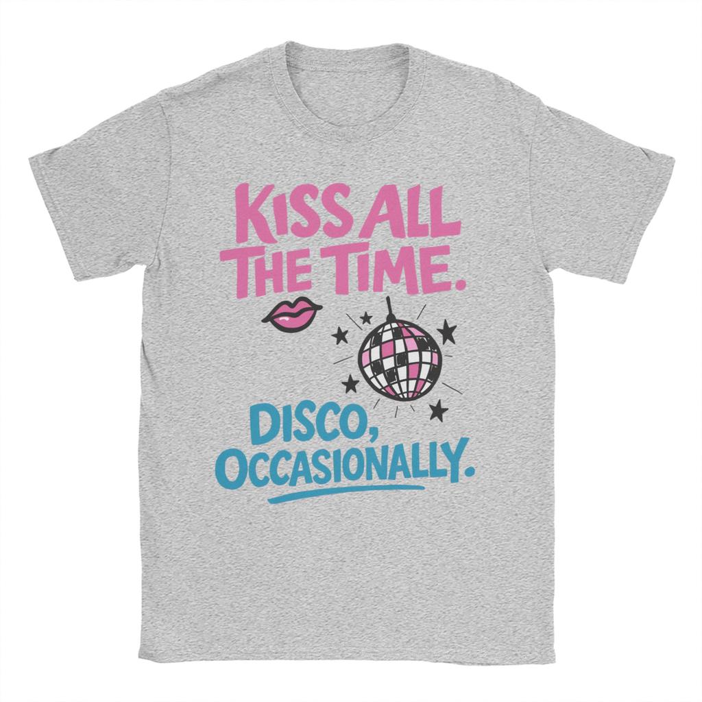 Kiss All The Time Harrys Album TShirt Men Women Styles Novelty Pure Cotton Tee Shirt Short Sleeve T Shirt Gift Idea Clothing