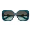 Versace Medusa Shaped Square Sunglasses Women sunglasses Transparent-Blue VE4499U55402A