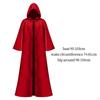 Halloween Cloak, Long Hooded Gothic Cowl Cosplay Cape, Masquerade Dress up for Vintage,