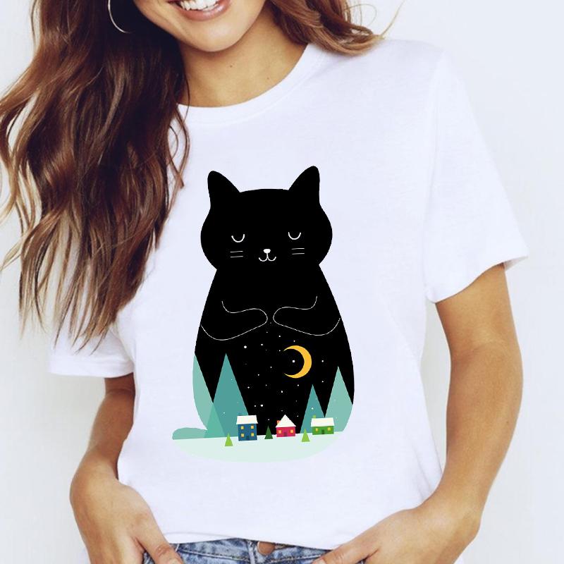 Women T-Shirt Graphic Floral Flower Butterfly Short Sleeve Tees Female Fashion Spring Summer 90S Oversized Tshirts Clothes Tops