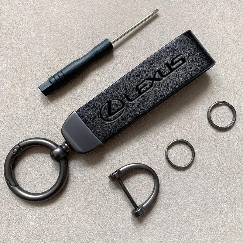 

Car Emblem Keychain Leather Keyring Pendant Gift For Lexus RX300 IS200 IS250 ES350 Ct200h UX250h NX300h RX350 ES300h RX400h NX