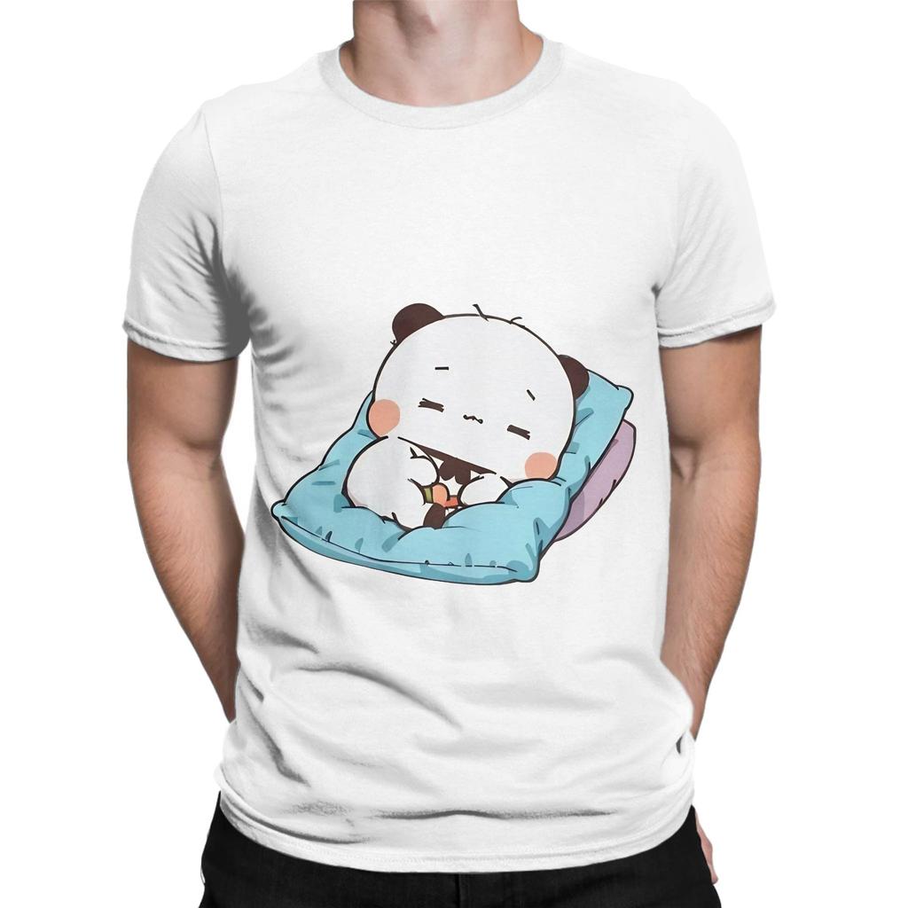 Panda Bear And Brownie True Love Bubu Dudu Couple 2024 Funny Graphic 100 Cotton TShirt Bubu Dudu Tees Tops For Unisex