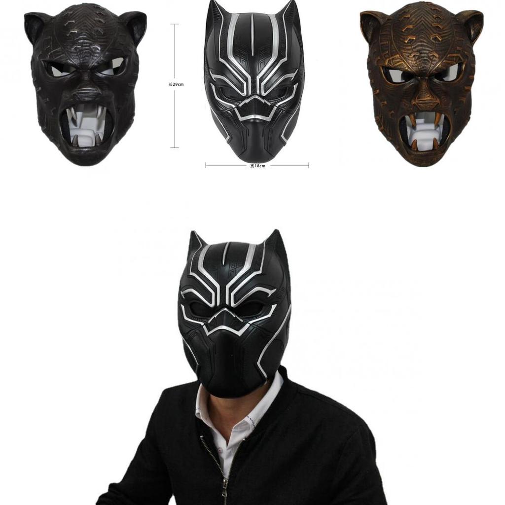 High-quality Resin Black Panther Mask For Halloween Costume Parties And Roleplay Events