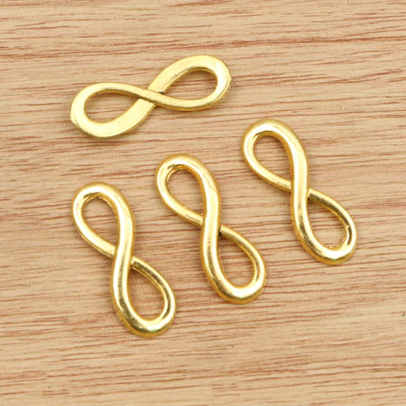 30pcs 24x8mm 8 Infinite Handmade Charms Pendant for Crafts Earrings Necklace Bracelet Findings DIY Jewelry Making Accessories