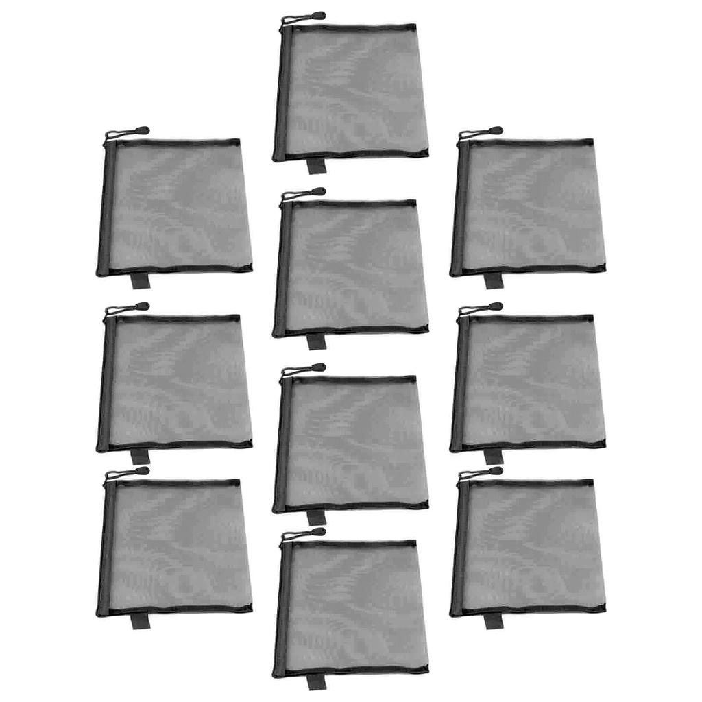 10PCS Zipper Documents Pouch Waterproof Tear Resistant A5 Paper Size Document Organizer Bag