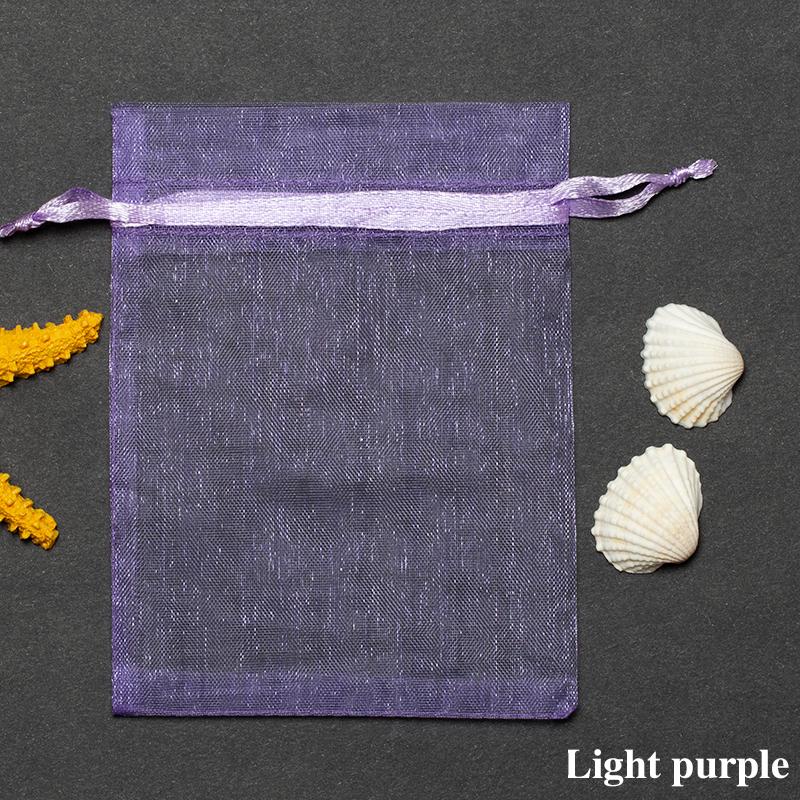 100 buc Pungi Cadou Ciocolată Transparente Șifon Șnur Organza Crăciun Anul Nou Ziua Îndrăgostiților Petrecere Cutie Bomboane