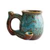 Unique Glaze Ceramic Mug Wake And Bake Coffee Pot Shaped Handle Novelty Gifts Cup with Ergonomic