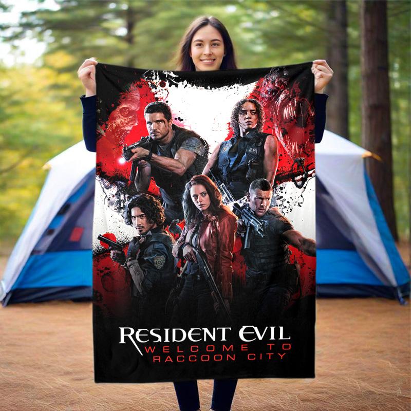 The sci-fi game Resident Evil features the Umbrella Corporation blanket a soft home furnishing nap decoration a warm Sherpa blanket for all seasons U8