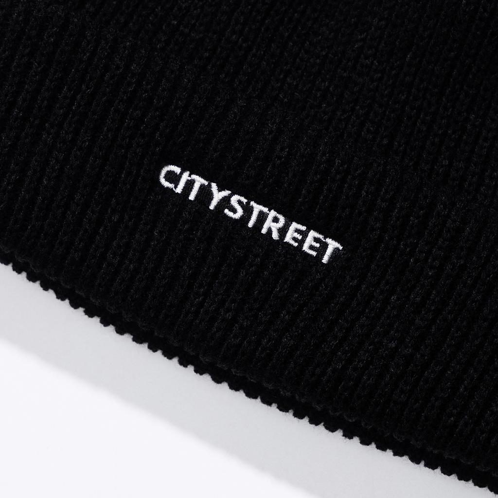 CITY STREET Citystreet Logo Beanie - Black