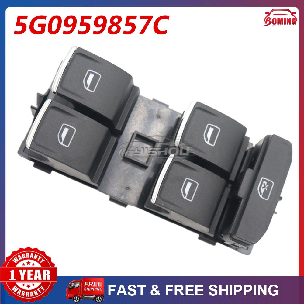 Passend für Volkswagen Carfter Golf Mk7 Tiguan Touran 5GM867255A 5G0959857E 5G0959857C Auto Vorne Links Elektrischer Hauptfensterschalter