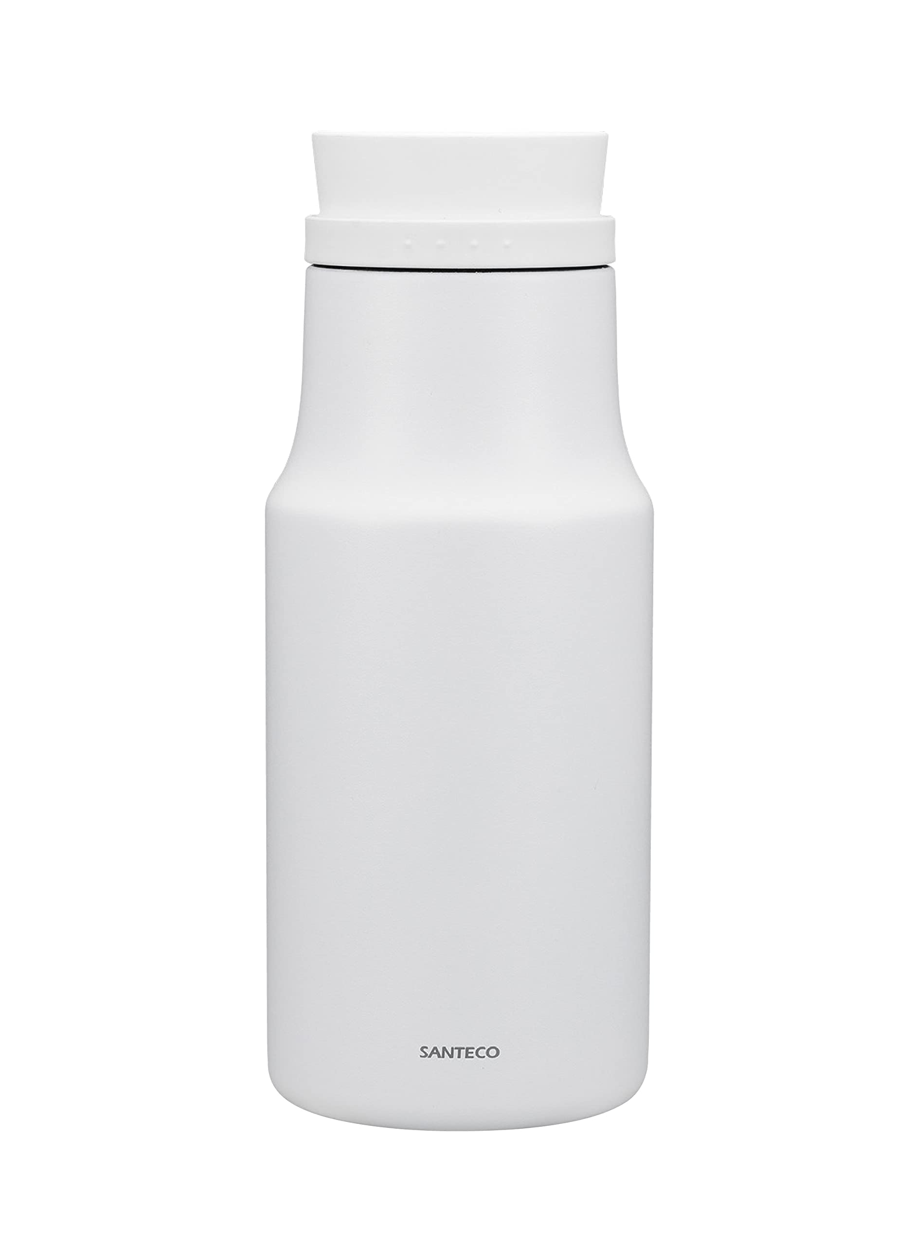 

CB Japan Tabletop Pot Vacuum Insulated Stainless Steel White Thermal Insulation MOLLE Pot SANTECO 1.2L 2-Layer белый