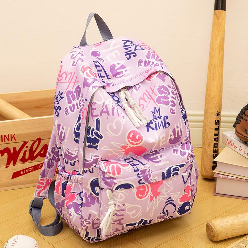 Schoolbag schoolbag male Korean version ins Japanese versatile campus trendy cool backpack junior high school student high school student large