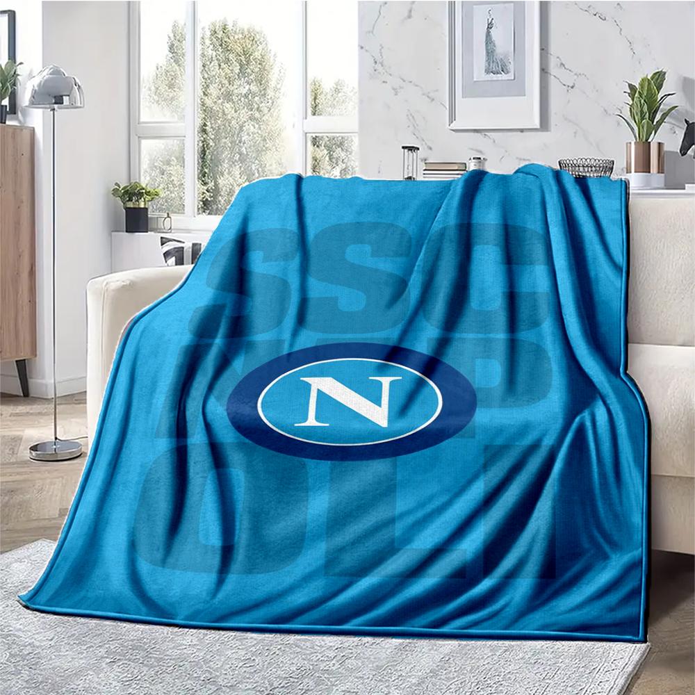 Napoli Theme Printed Blanket - Perfect for Couch, Bed, Travel & Outdoor Use | Machine Washable, Cozy & Durable.