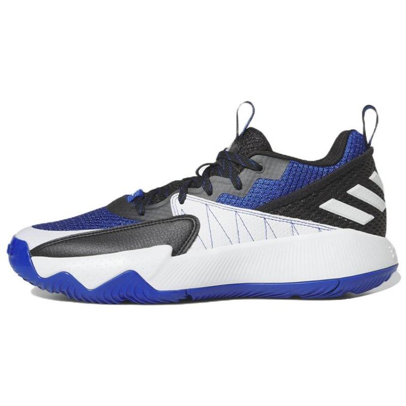 

Adidas Dame Extply 2.0 Fashion Versatile Cushioning Non Slip Wear Resistant Supportive Mid Top Basketball Shoes Men s Blue White Black ID1811 45 синий