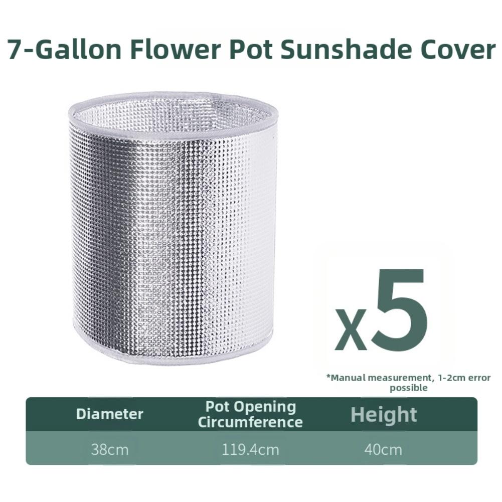 Aluminum Foil Insulation Covers for For flower Pots Set of 5 Protection