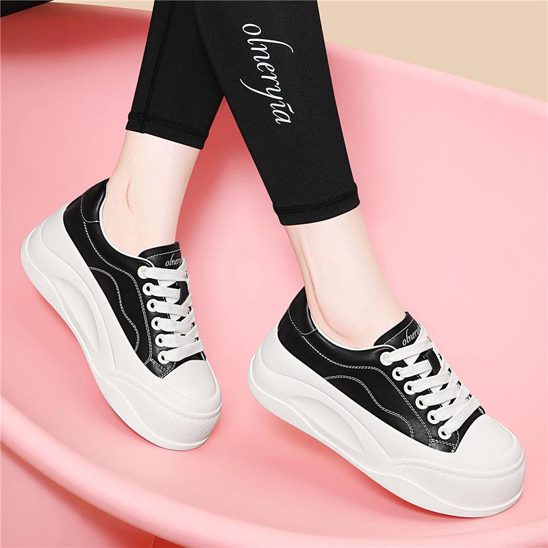Little white shoes women's summer new thick sole heightened versatile breathable mesh casual light