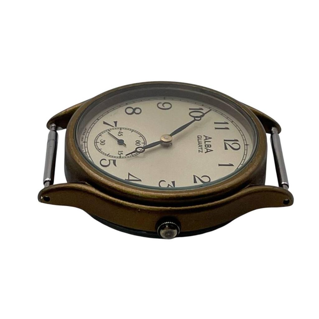 Battery SEIKO ALBA Vintage Analog Watch with Small Seconds Working/New V803-0060 [w32]